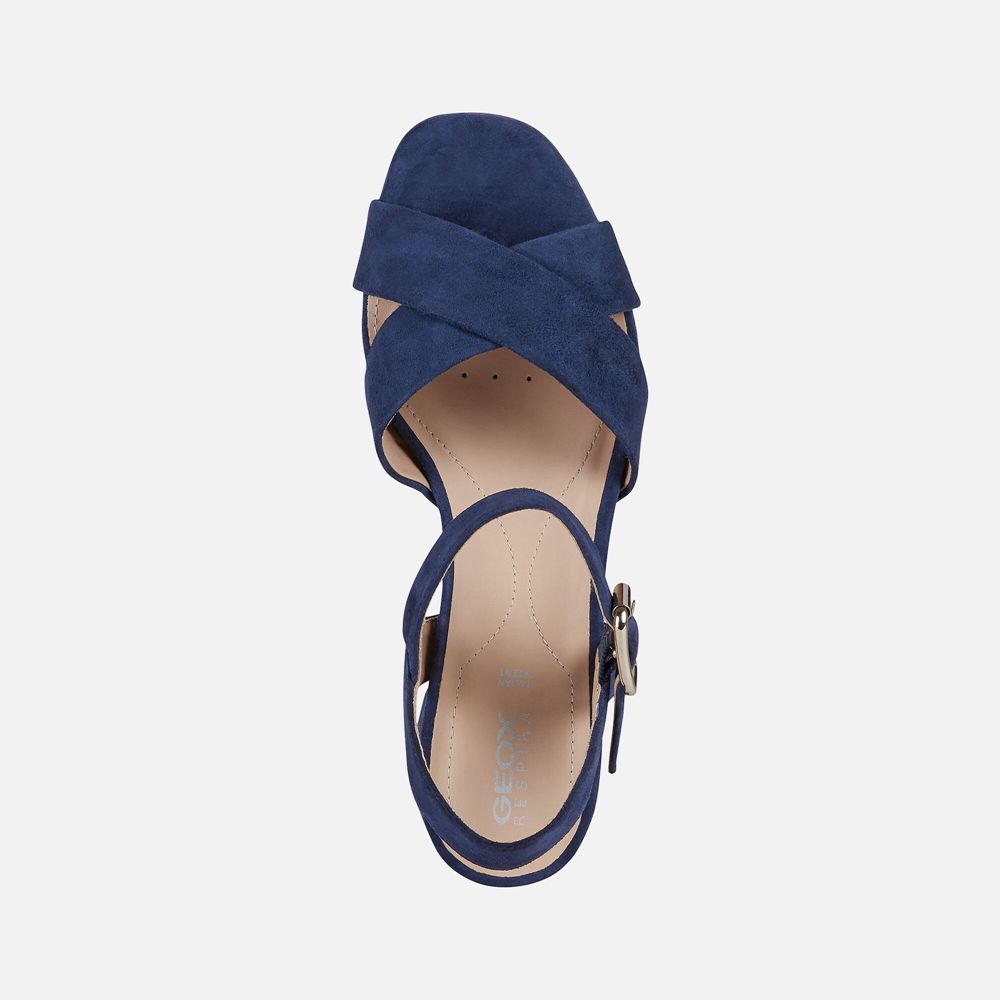 Geox Bayan Sandalet Mavi - Genziana - MHV-145097